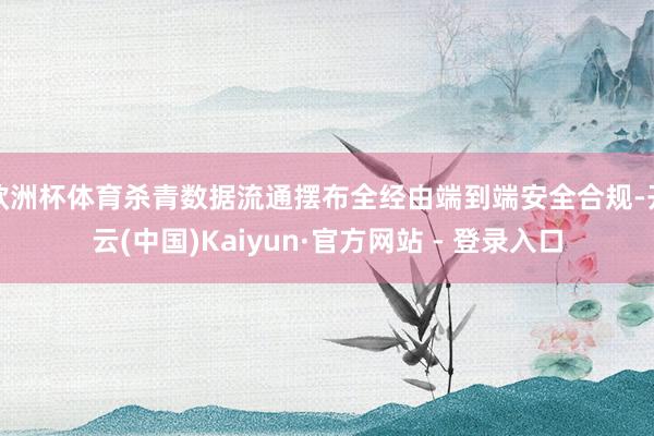 欧洲杯体育杀青数据流通摆布全经由端到端安全合规-开云(中国)Kaiyun·官方网站 - 登录入口