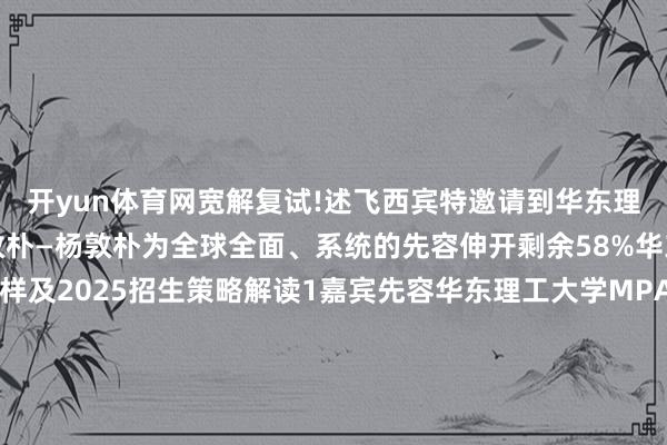 开yun体育网宽解复试!述飞西宾特邀请到华东理工大学MPAcc招生敦朴—杨敦朴为全球全面、系统的先容伸开剩余58%华东理工大学MPAcc式样及2025招生策略解读1嘉宾先容华东理工大学MPAcc招生敦朴—杨敦朴2共享大纲🎈 华理MPAcc式样先容 🎈 2025华理MPAcc招生及调剂策略 🎈 华理MPAcc复试规则及负责事项 🎈 华理MPAcc奖学金确立 🎈 华理MPAcc课程体系 🎈 华理MPA