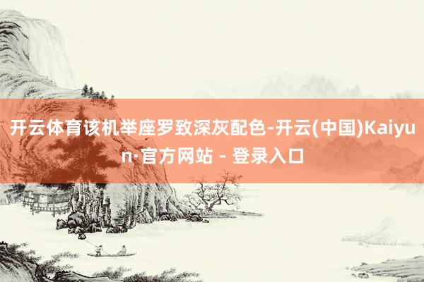 开云体育该机举座罗致深灰配色-开云(中国)Kaiyun·官方网站 - 登录入口