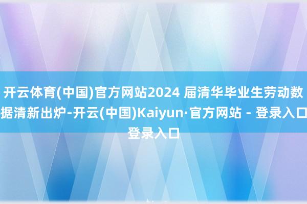 开云体育(中国)官方网站2024 届清华毕业生劳动数据清新出炉-开云(中国)Kaiyun·官方网站 - 登录入口