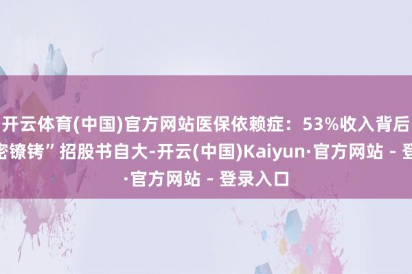 开云体育(中国)官方网站医保依赖症：53%收入背后的“甜密镣铐”招股书自大-开云(中国)Kaiyun·官方网站 - 登录入口