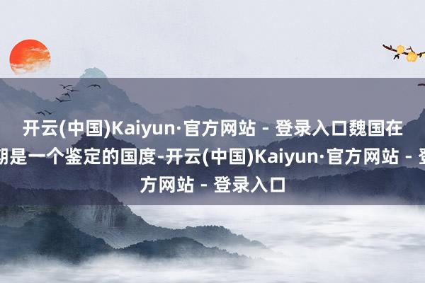 开云(中国)Kaiyun·官方网站 - 登录入口魏国在战国初期是一个鉴定的国度-开云(中国)Kaiyun·官方网站 - 登录入口